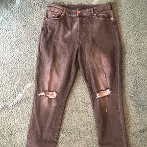 H & M black Mom jeans